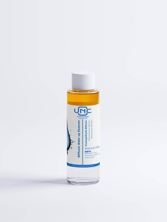 Frasco de removedor de maquiagem natural para limpeza facial suave e eficaz